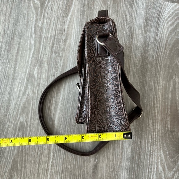 Mossimo Supply Co Tooled Leather Handbag - Picture 9 of 11